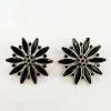 VERSACE Crystal Flower Earrings Vintage