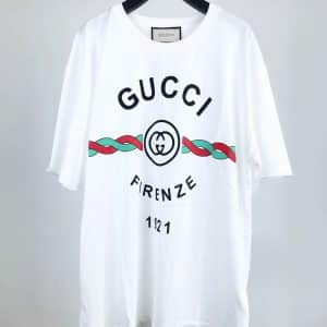 Cotton jersey 'Gucci Firenze 1921' T-Shirt SIZE:M
