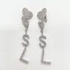 SAINT LAURENT Opyum Heart Clip-on Earrings