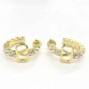 VALENTINA Vlogo Crystal Hoop Earrings