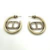 DIOR Crystal CD Hoop Earrings