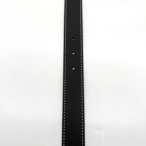 LOEWE Anagram Logo Black Leather Belt - Image 2