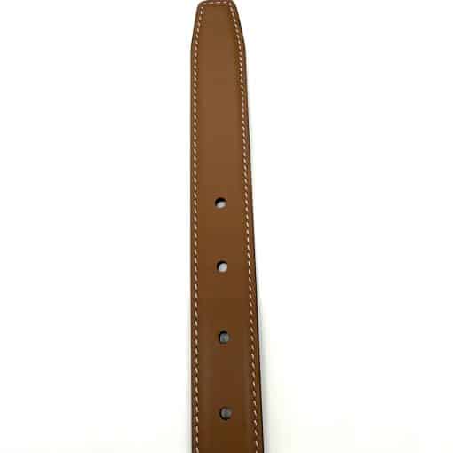 CELINE Triomphe Brown Leather Belt - Image 2
