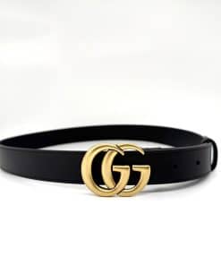 GUCCI GG Logo-Buckle Leather Belt