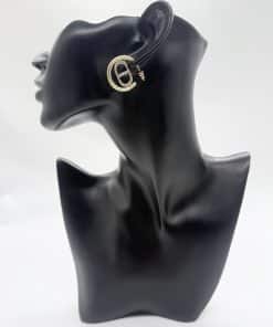 Alternative view of DIOR Crystal CD Hoop Earrings