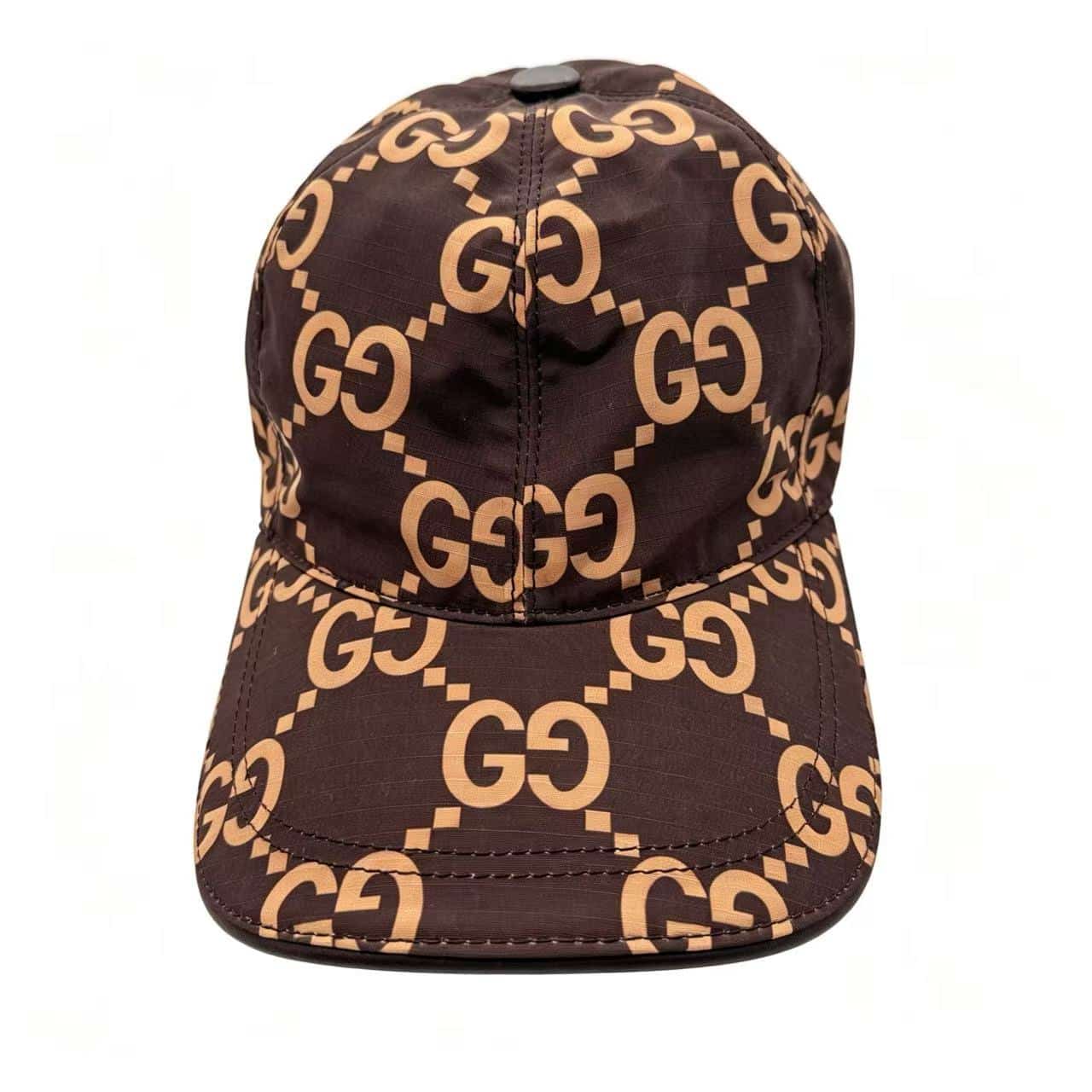 Gucci Brown GG Monogram Ripstop Baseball Cap