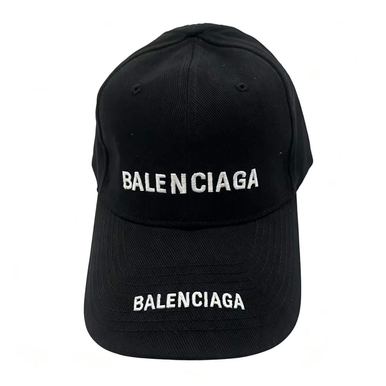 Balenciaga Double Logo Embroidered Baseball Cap