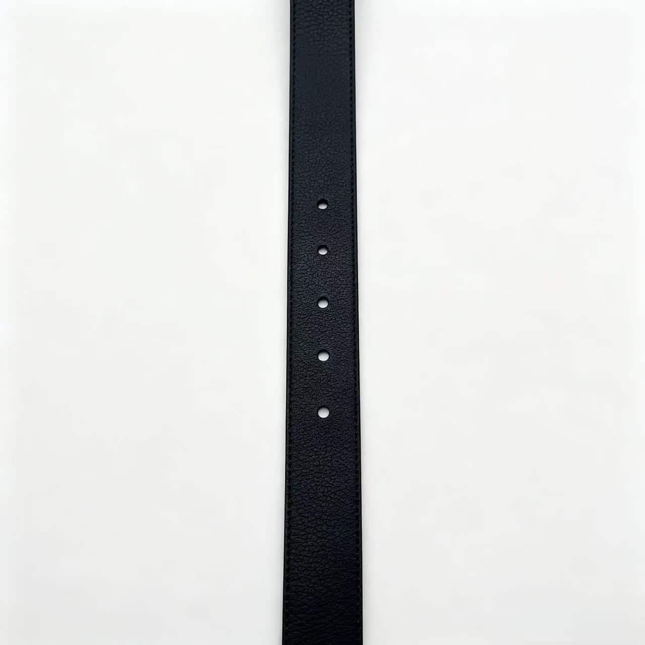 Alternative view of Louis Vuitton Slim Reversible Monogram Belt Gold Leaf Detail